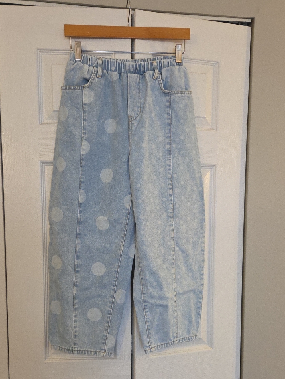 Light Wash Polka Dot Women's Jeans